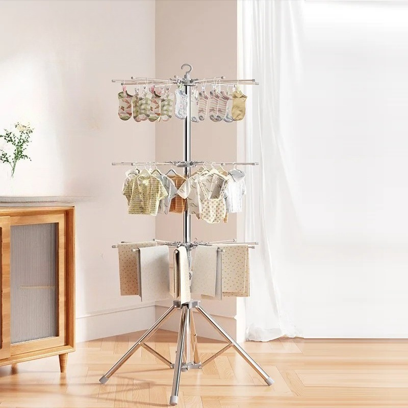 Baby Nursery Uniform - Baby Clothes Drying Rack-Foldable Indoor/Outdoor Laundry