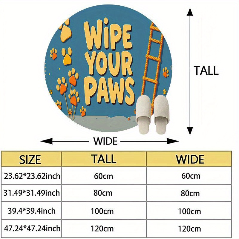 Round Paw Print Nursery Rug Cu - Baby Nursery Animal Theme ulasan dan harga