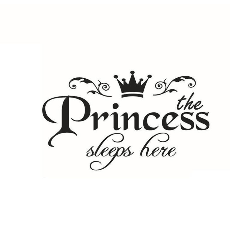 The Princess Sleeps Here Wall  - Baby Nursery Wallpaper Girl ulasan dan harga