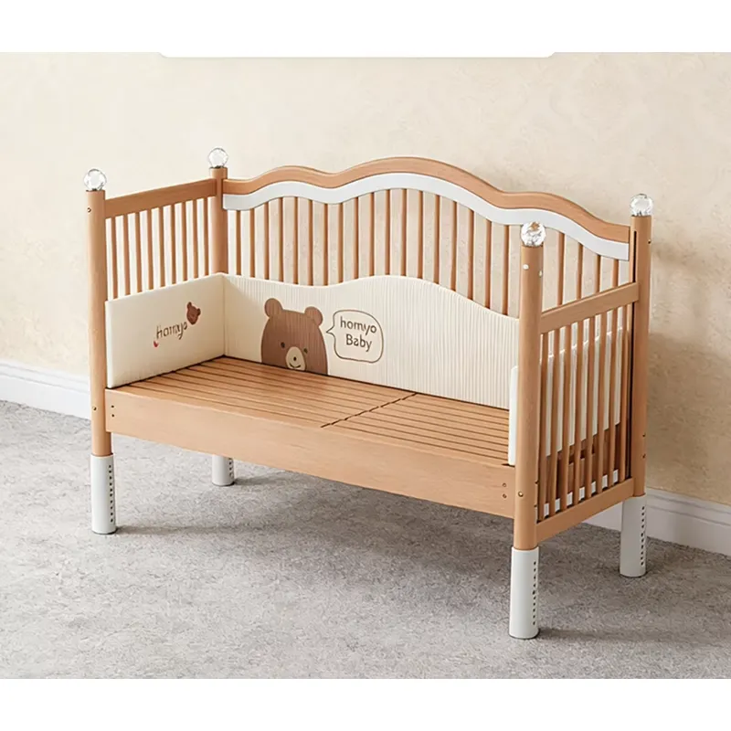 Solid Wood Baby Splicing Bed M - Baby Nursery Co ulasan dan harga