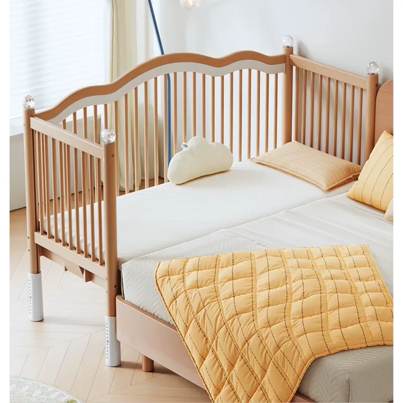 Solid Wood Baby Splicing Bed M - Baby Nursery Co ulasan dan harga