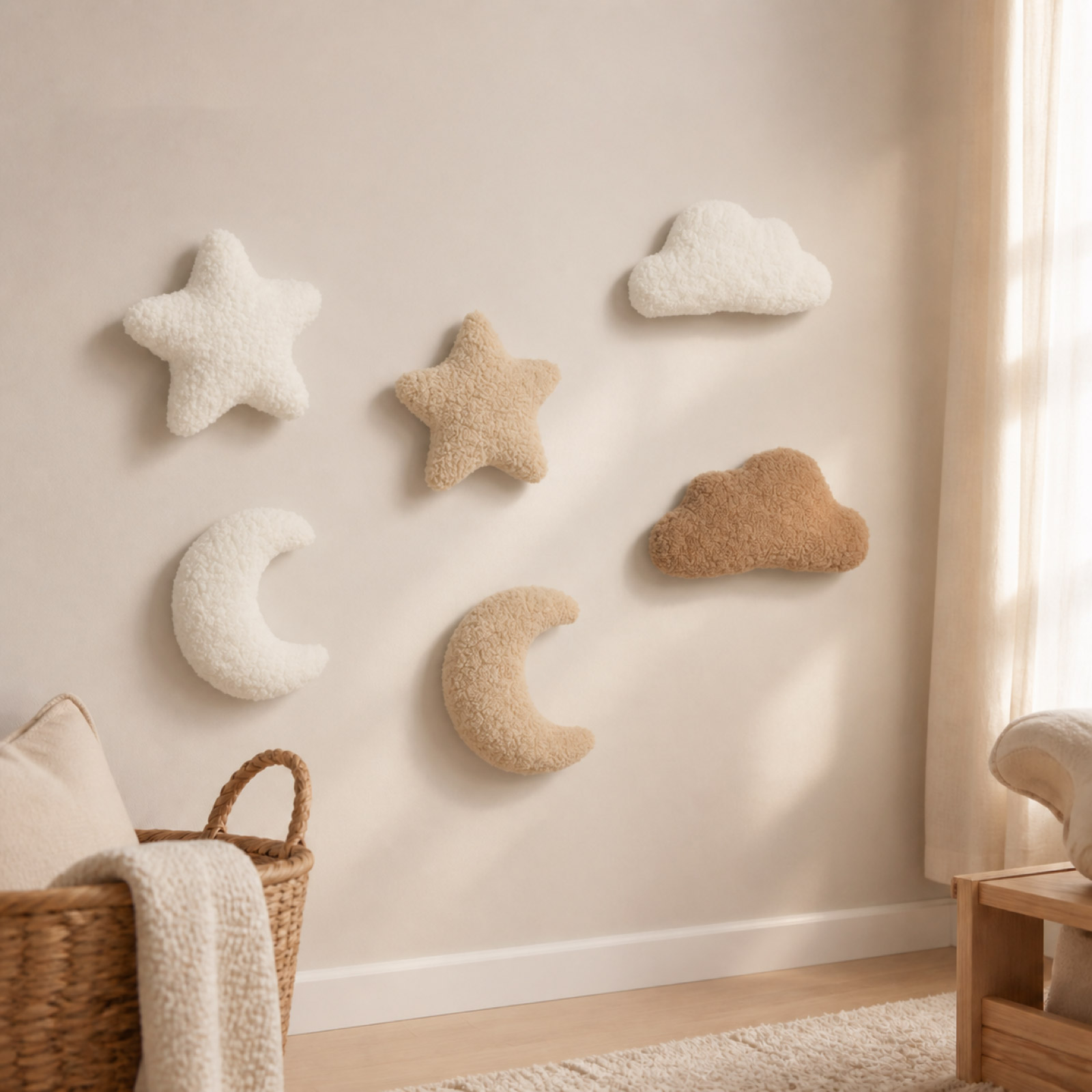3D Plush Nursery Wall Decor Se - Baby Nursery Accent Wall ulasan dan harga