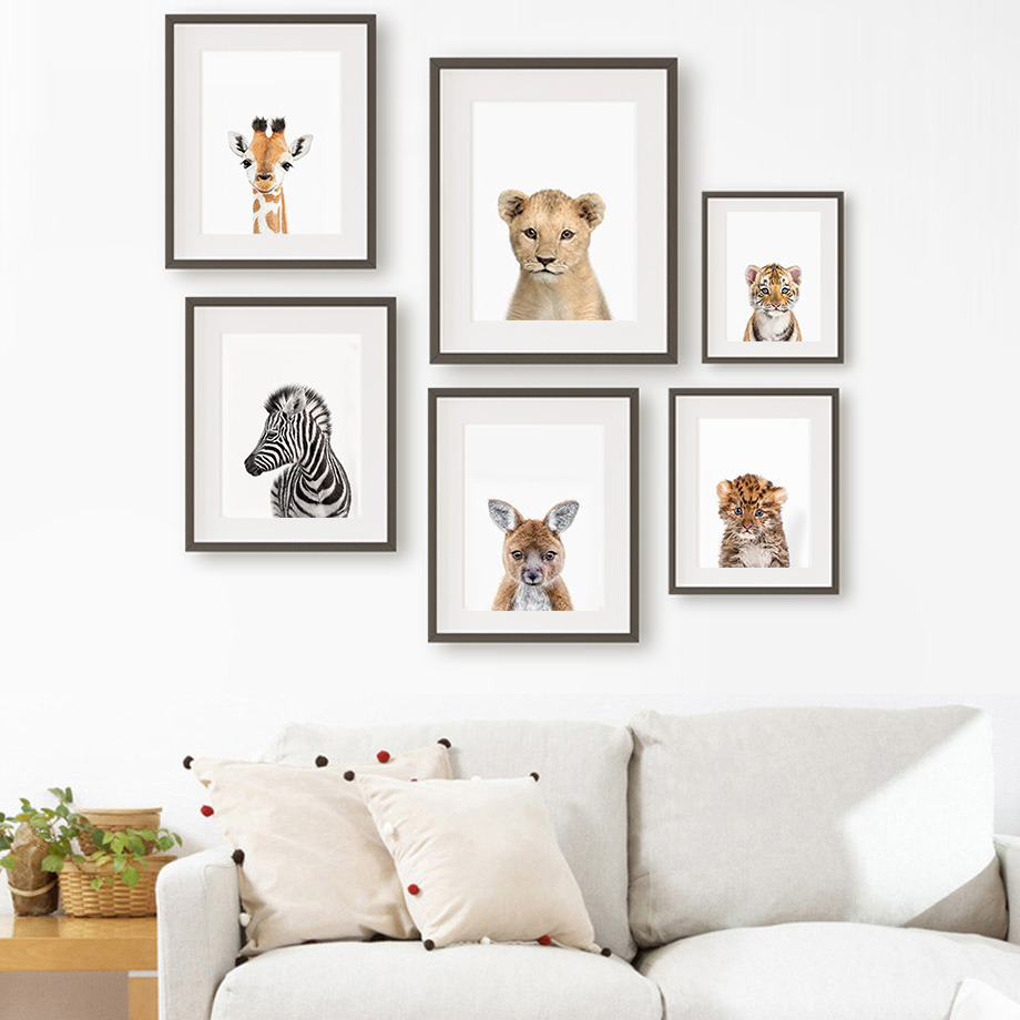 Baby Animal Nursery Wall Art P - Baby Nursery Zoo Animals ulasan dan harga