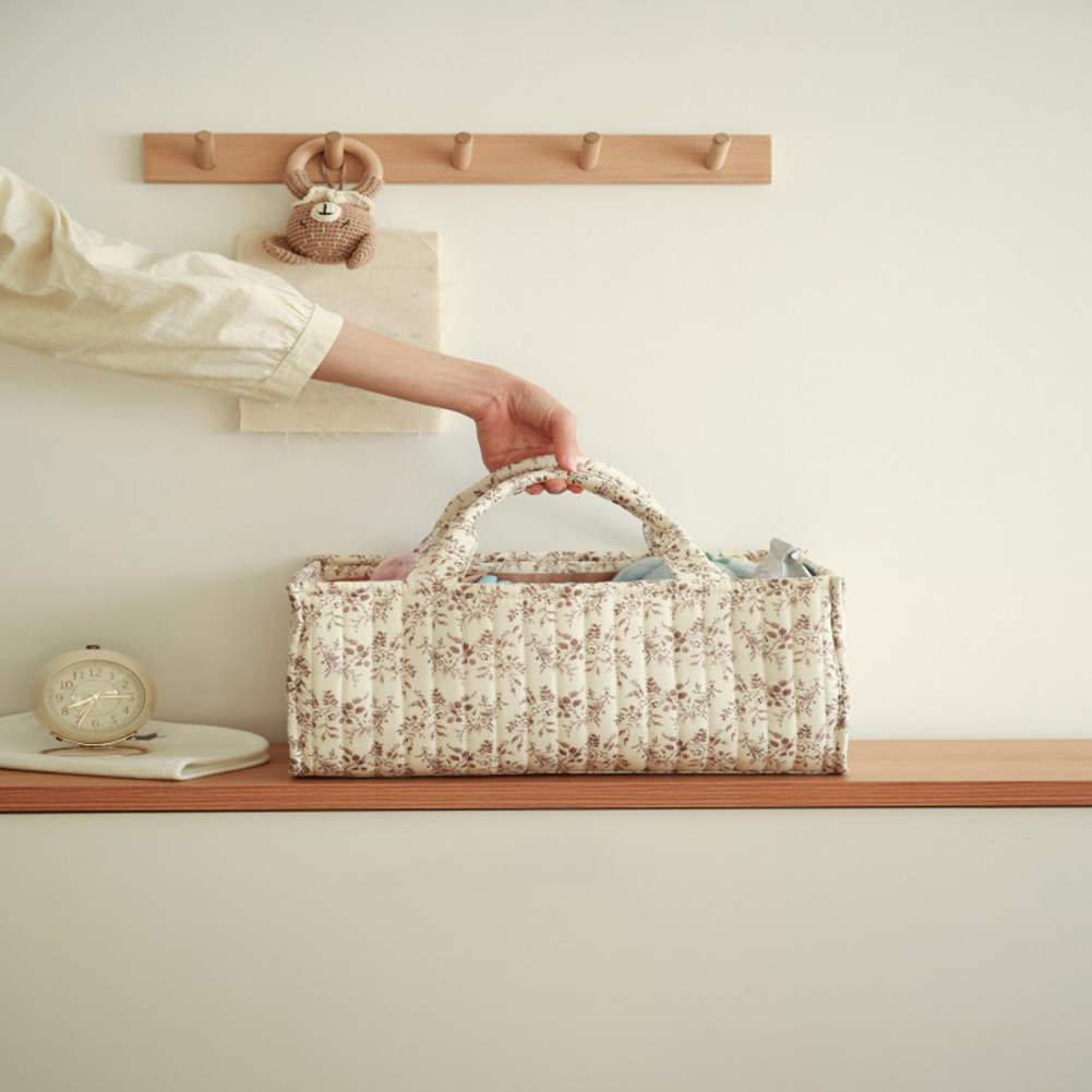 Floral Diaper Caddy Organizer  - Baby Nursery Must Haves ulasan dan harga