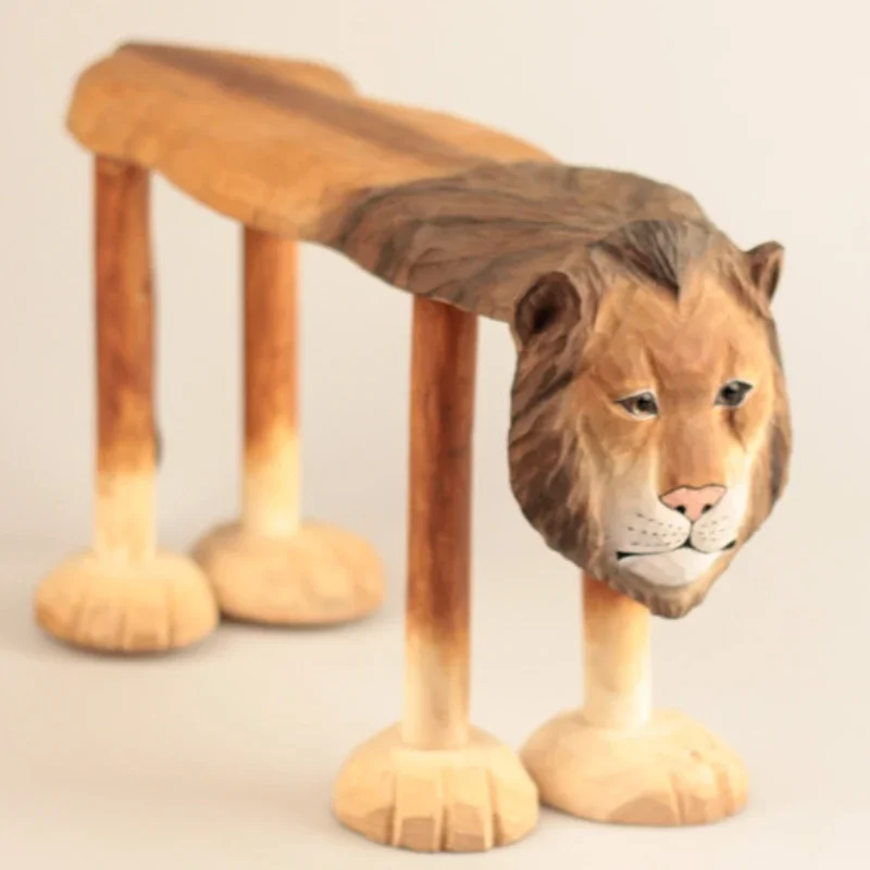 Nordic Creative Solid Wood Han - Baby Nursery Ottoman ulasan dan harga
