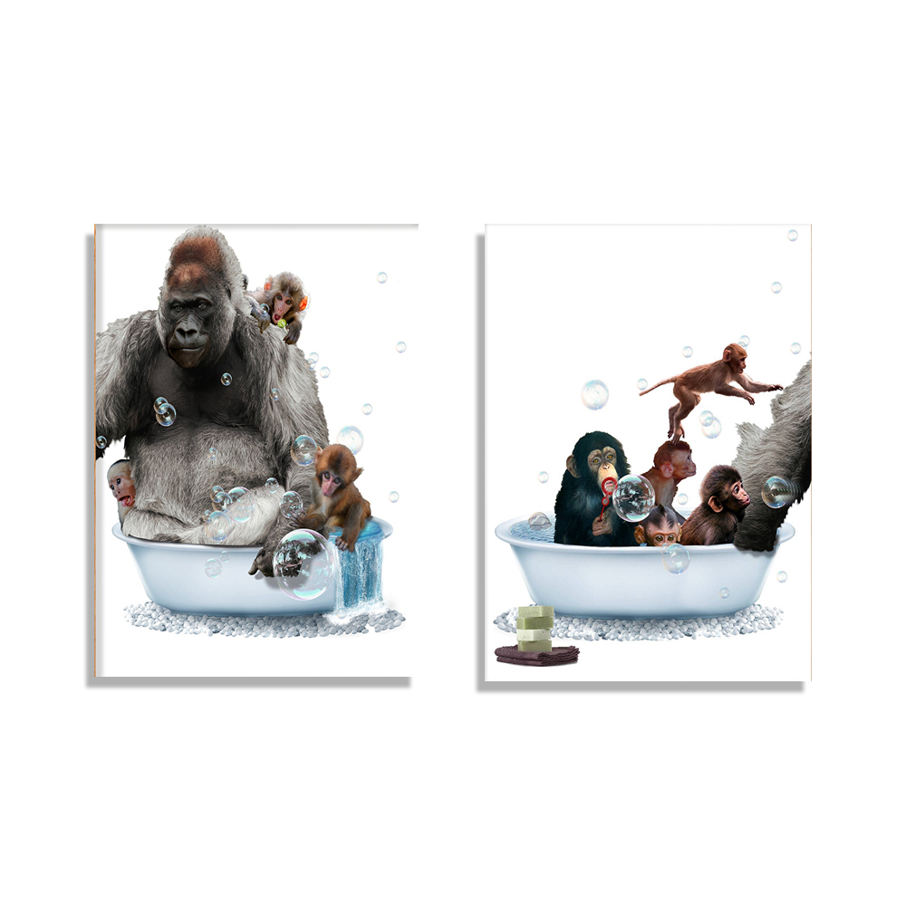 Gorilla Nursery Tub Print, Bab - Baby Nursery Zoo Animals ulasan dan harga