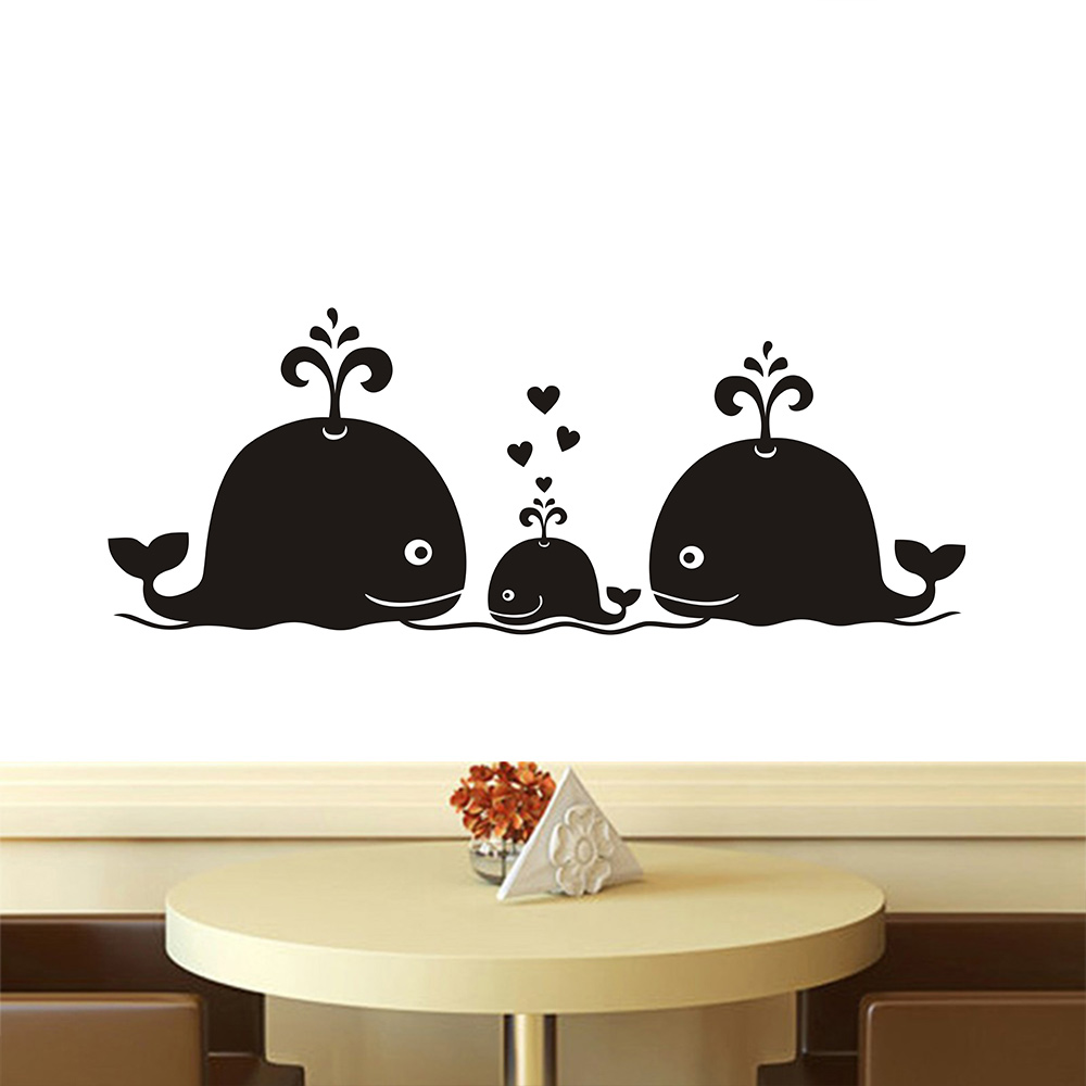 New Cute Whale Hearts Family W - Baby Nursery Vintage ulasan dan harga