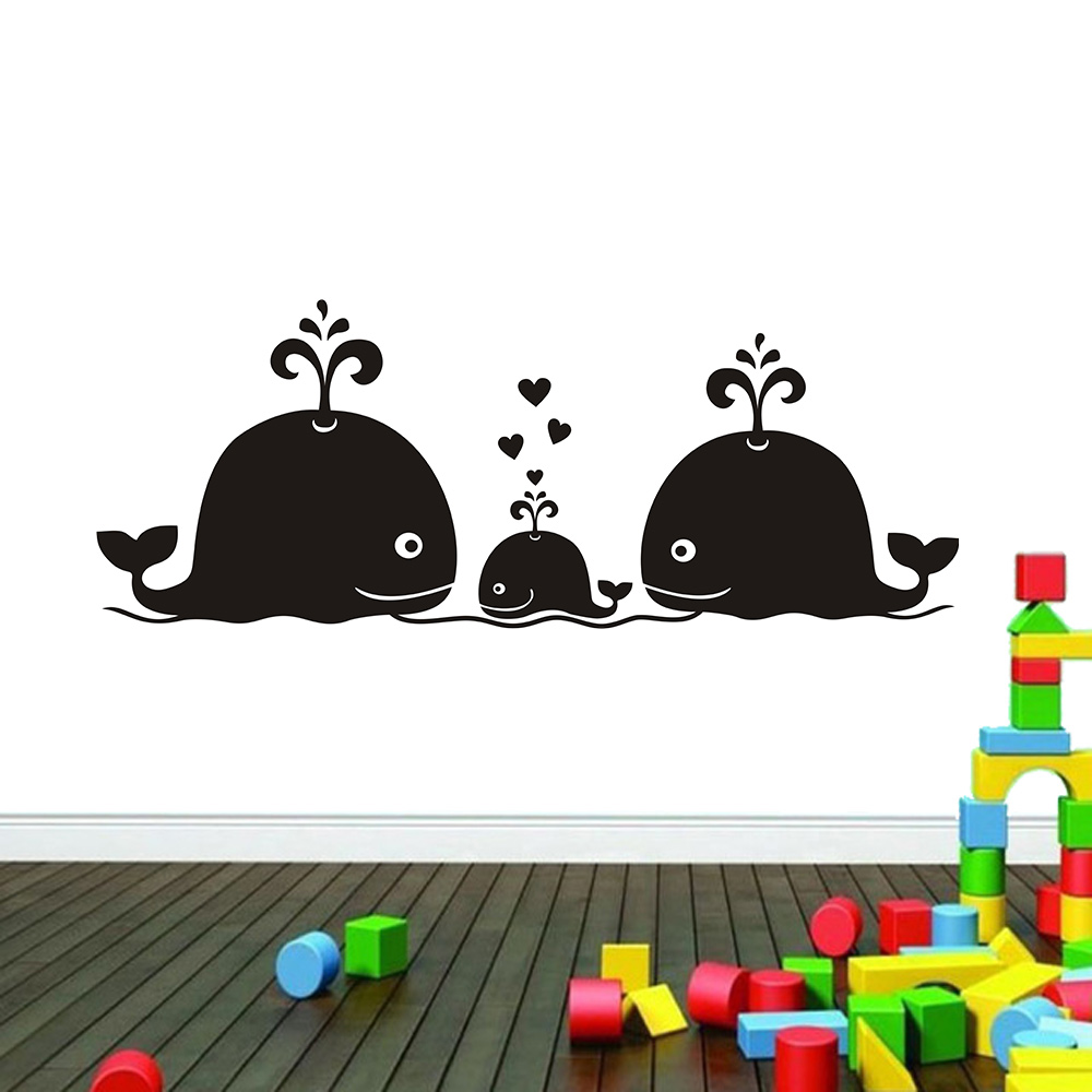 New Cute Whale Hearts Family W - Baby Nursery Vintage ulasan dan harga