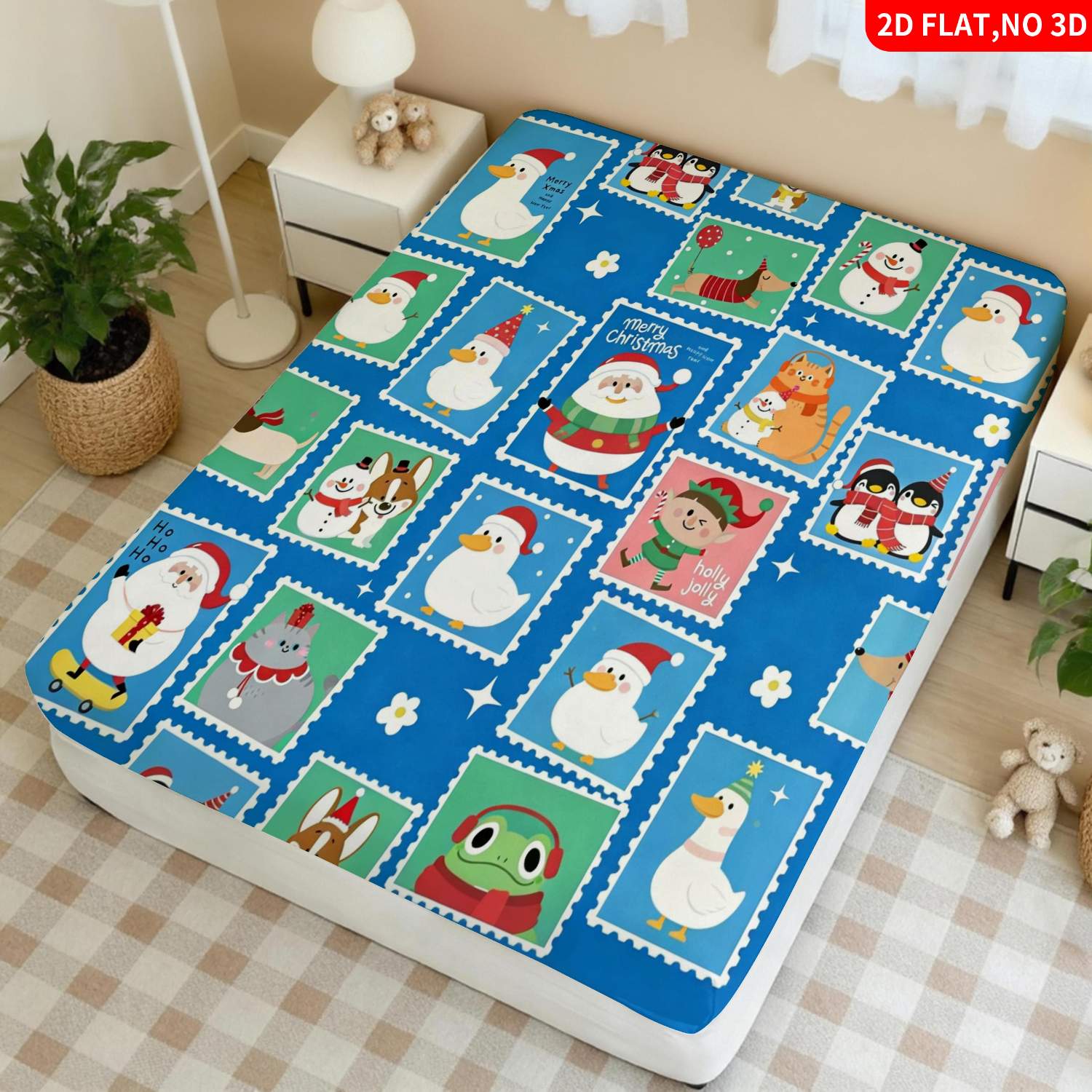 Christmas Animal Stamp Pattern - Baby Nursery Animal Theme ulasan dan harga