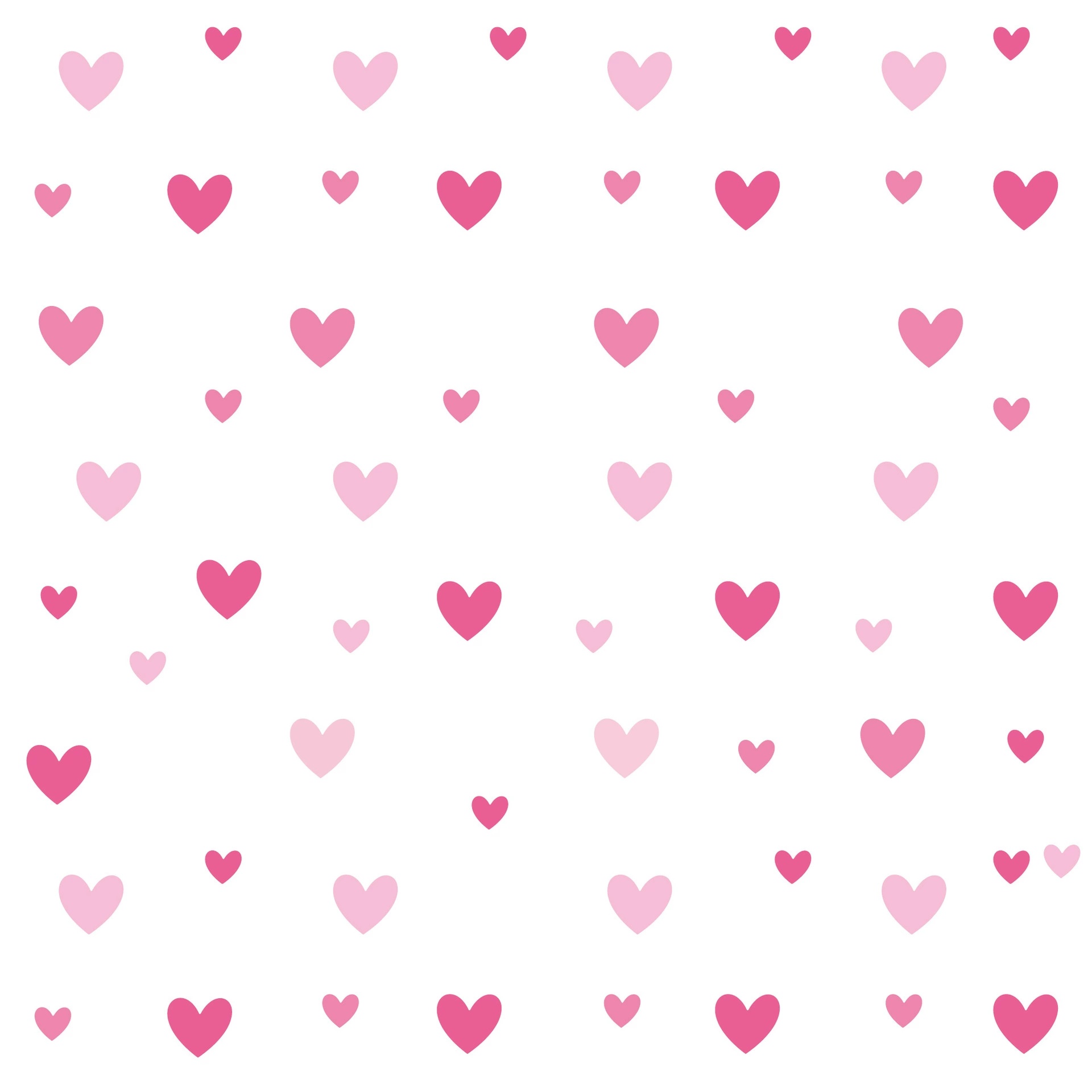 170pcs=10 Sheets Pink Heart Wa - Baby Nursery Wallpaper Girl ulasan dan harga