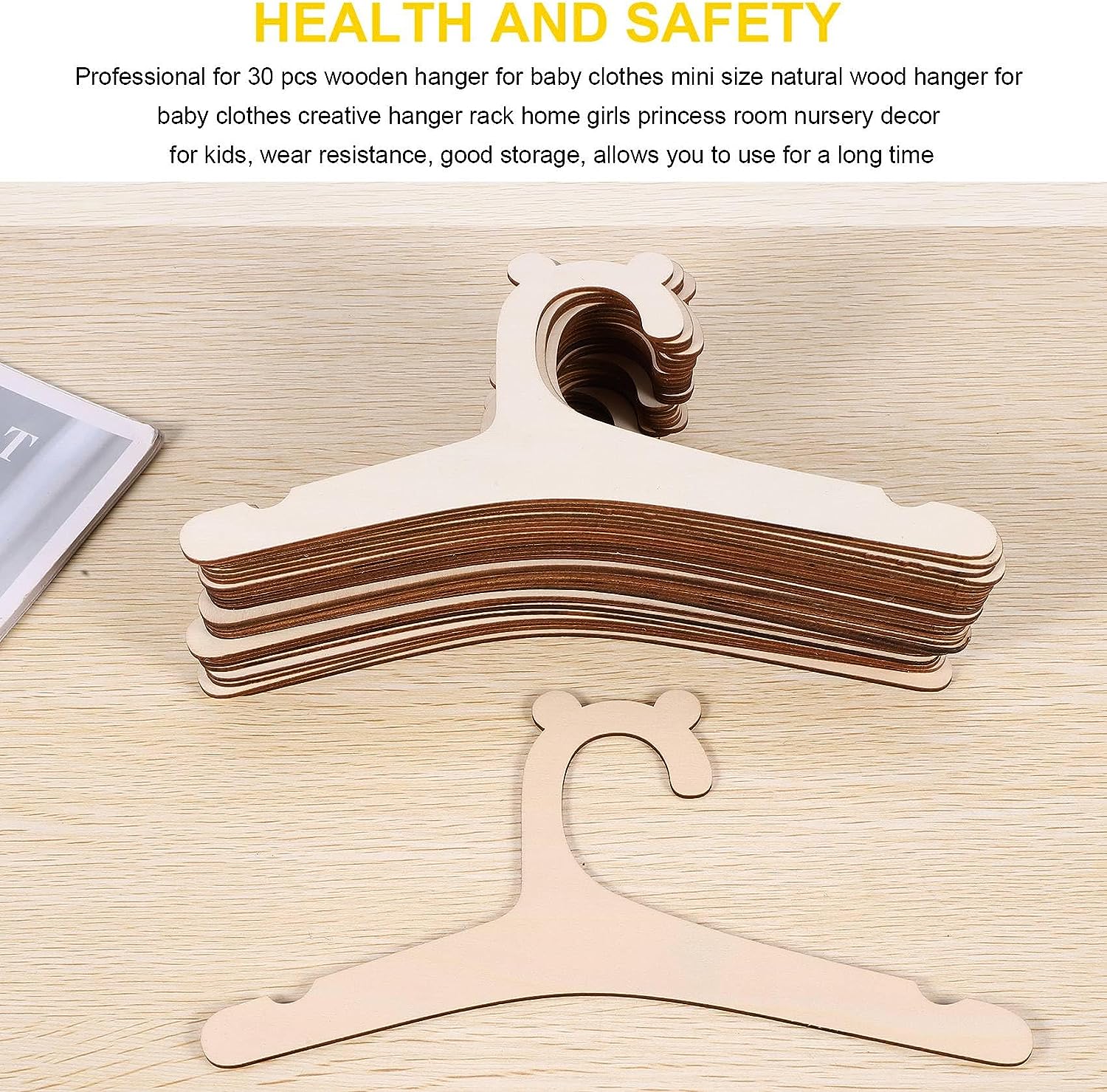 20pcs Baby Clothes Rack Wooden - Baby Nursery Uniform ulasan dan harga
