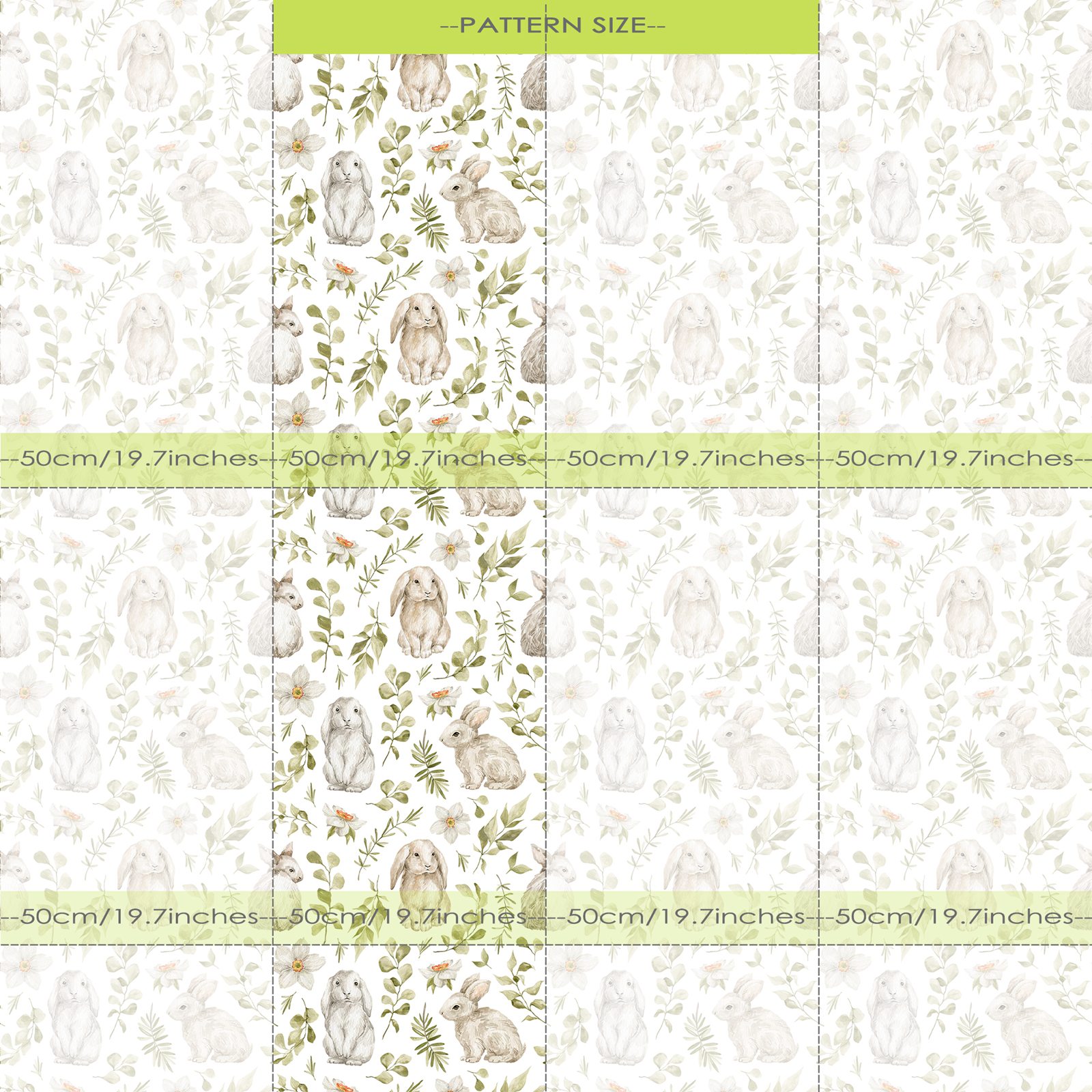Bunny Wallpaper Kids Room Wall - Baby Nursery Wallpaper Girl ulasan dan harga