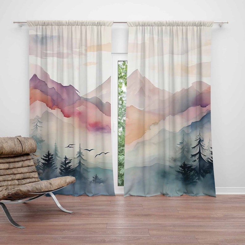 Mountain Forest Nursery Curtai - Baby Nursery Youtube ulasan dan harga
