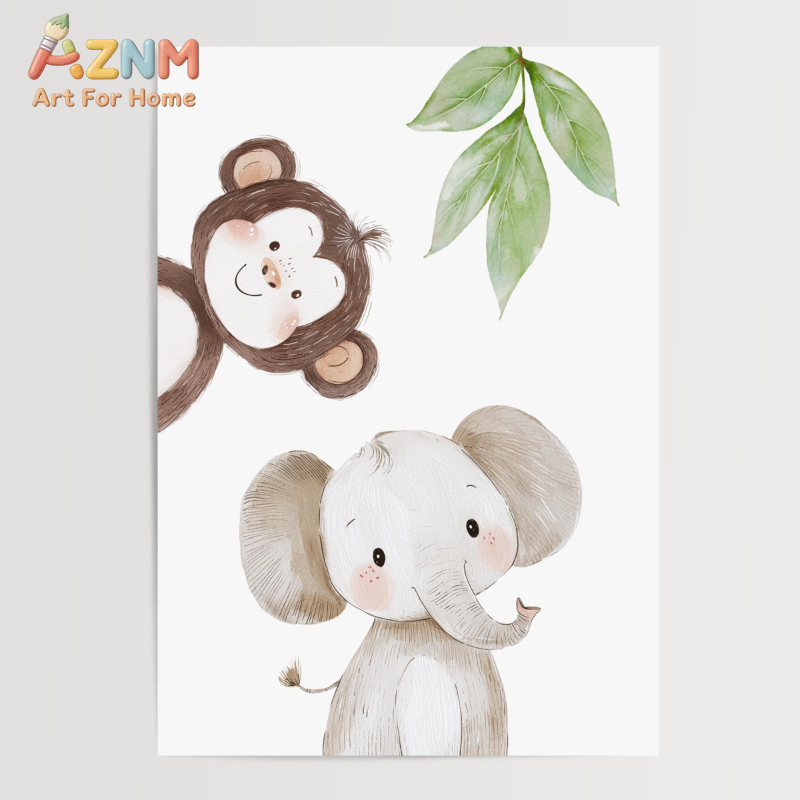 1Pc/3Pcs Safari Animal Nursery - Baby Nursery Animal Theme ulasan dan harga