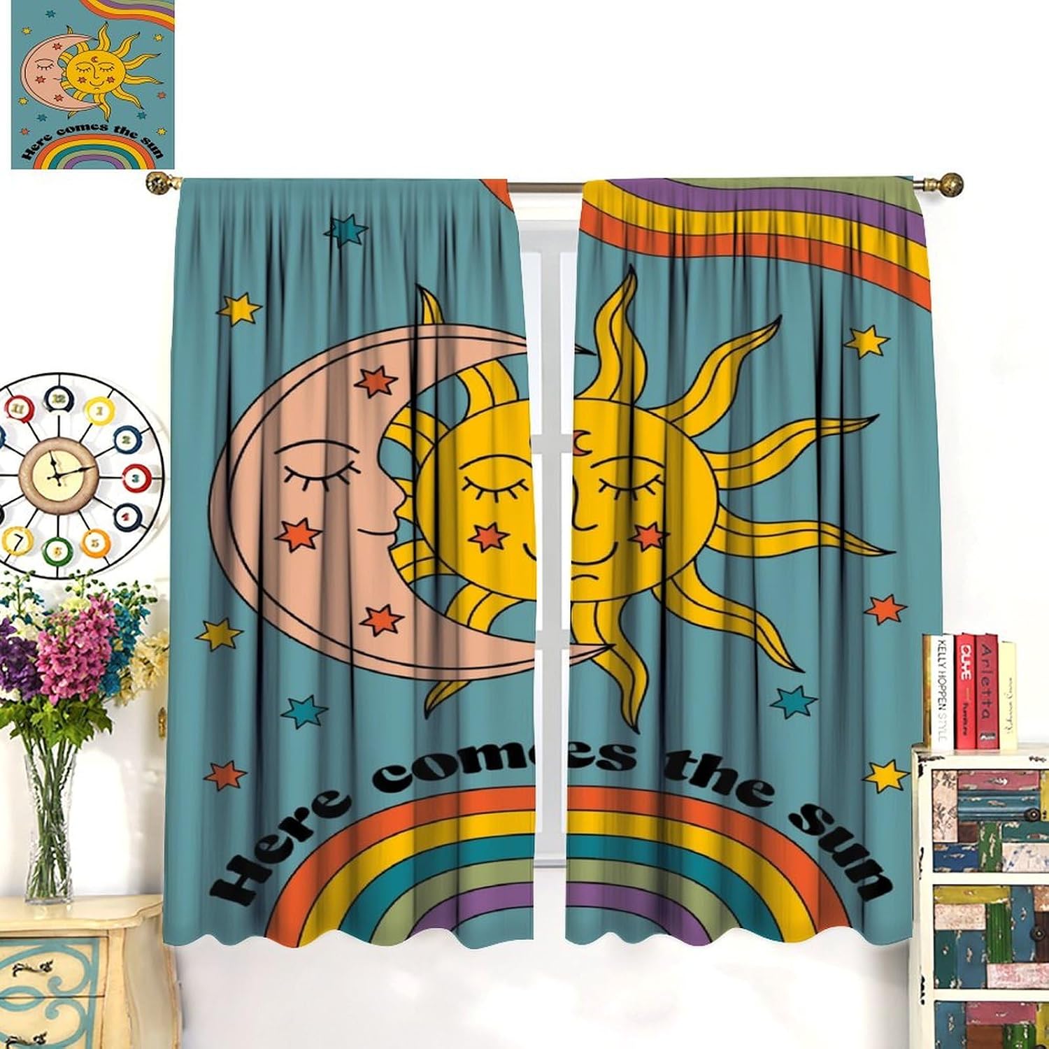 Celestial Sun and Moon Rainbow - Baby Nursery Youtube ulasan dan harga