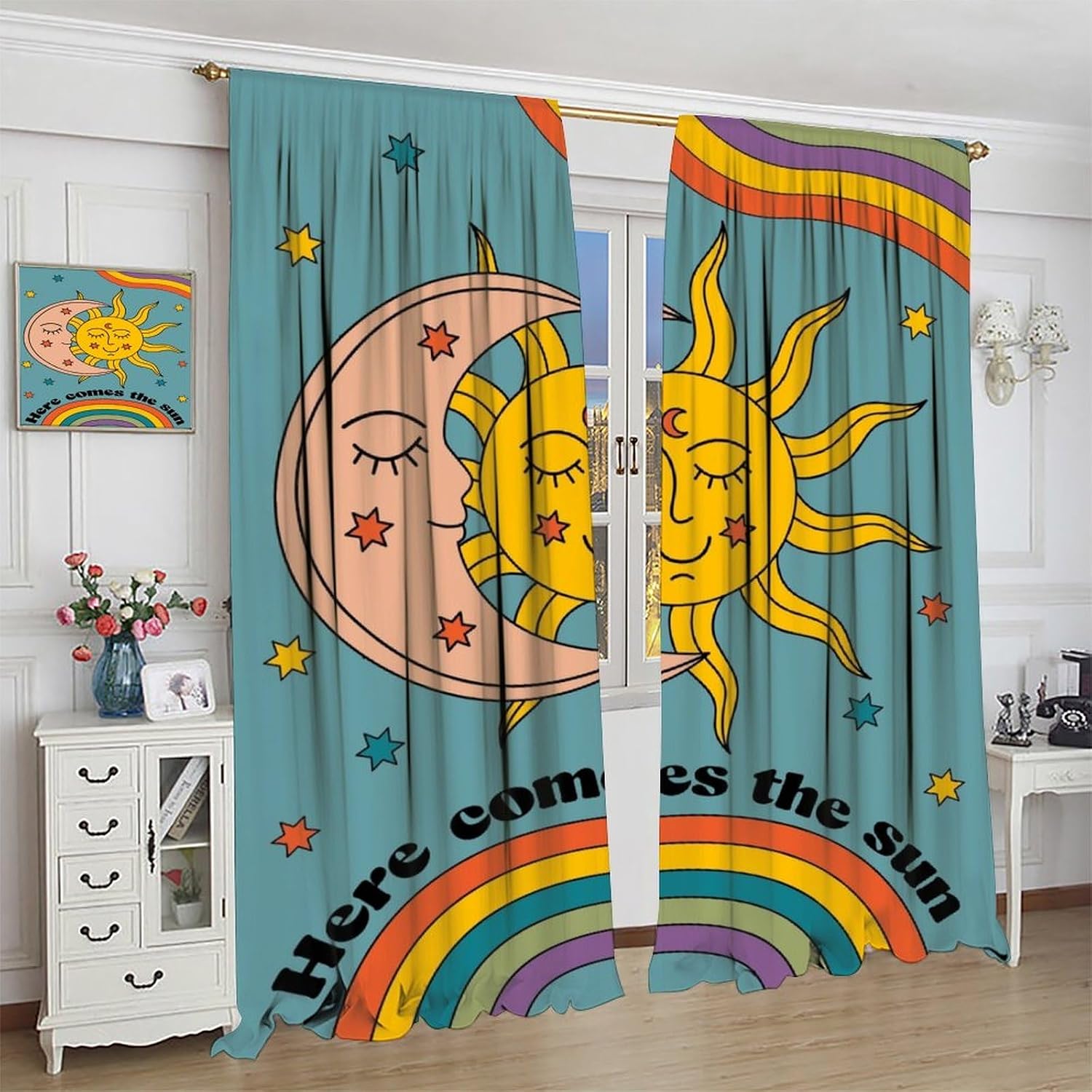 Celestial Sun and Moon Rainbow - Baby Nursery Youtube ulasan dan harga