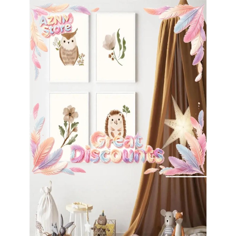 2026 Nursery Wall Art  Squirre - Baby Nursery Animal Theme ulasan dan harga