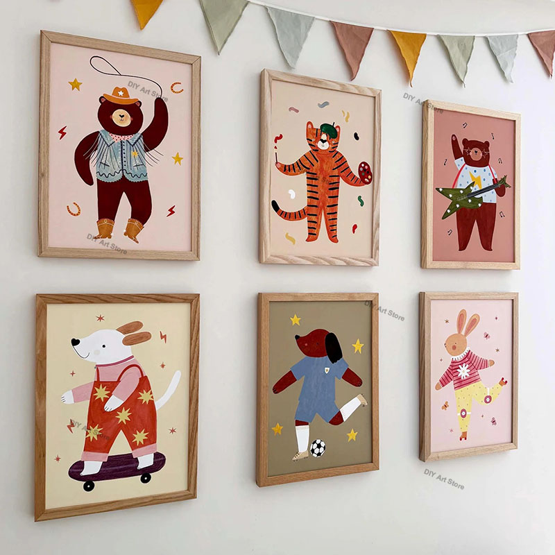 Funny Cartoon Animal Nursery W - Baby Nursery Animal Pictures ulasan dan harga