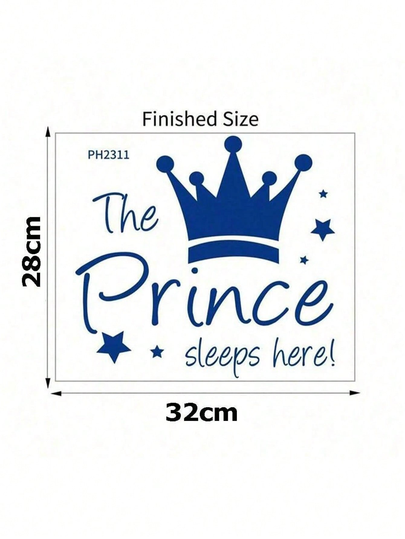 Removable Princess Crown Wall  - Baby Nursery Wallpaper Girl ulasan dan harga