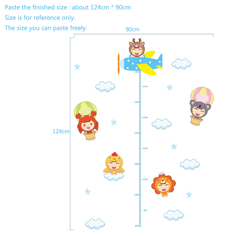 Cartoon Children Height Wall S - Baby Nursery Mural Wallpaper ulasan dan harga