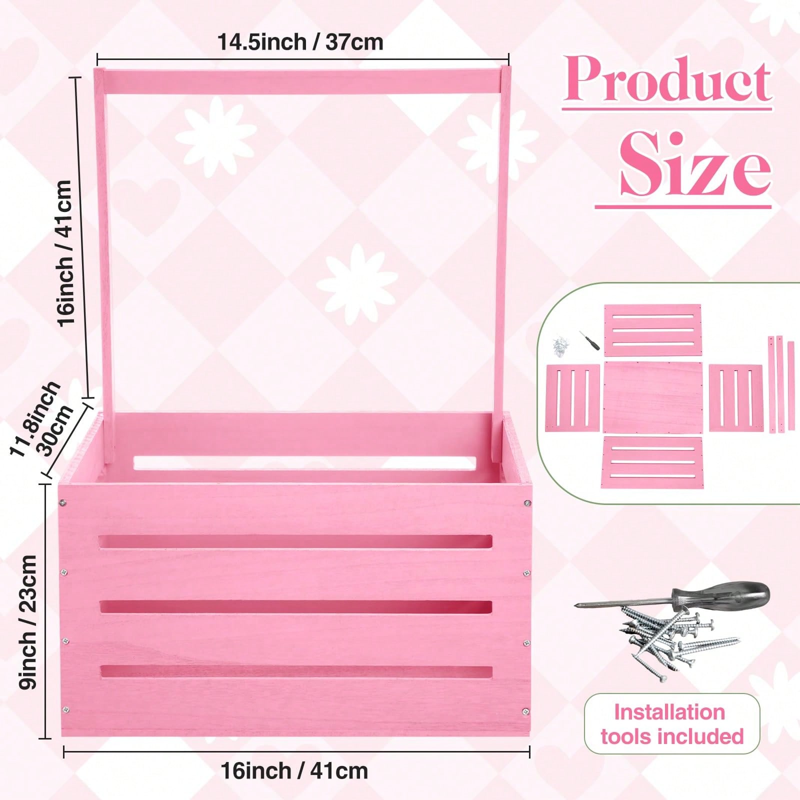 Wooden Baby Shower Crate Close - Baby Nursery Uniform ulasan dan harga