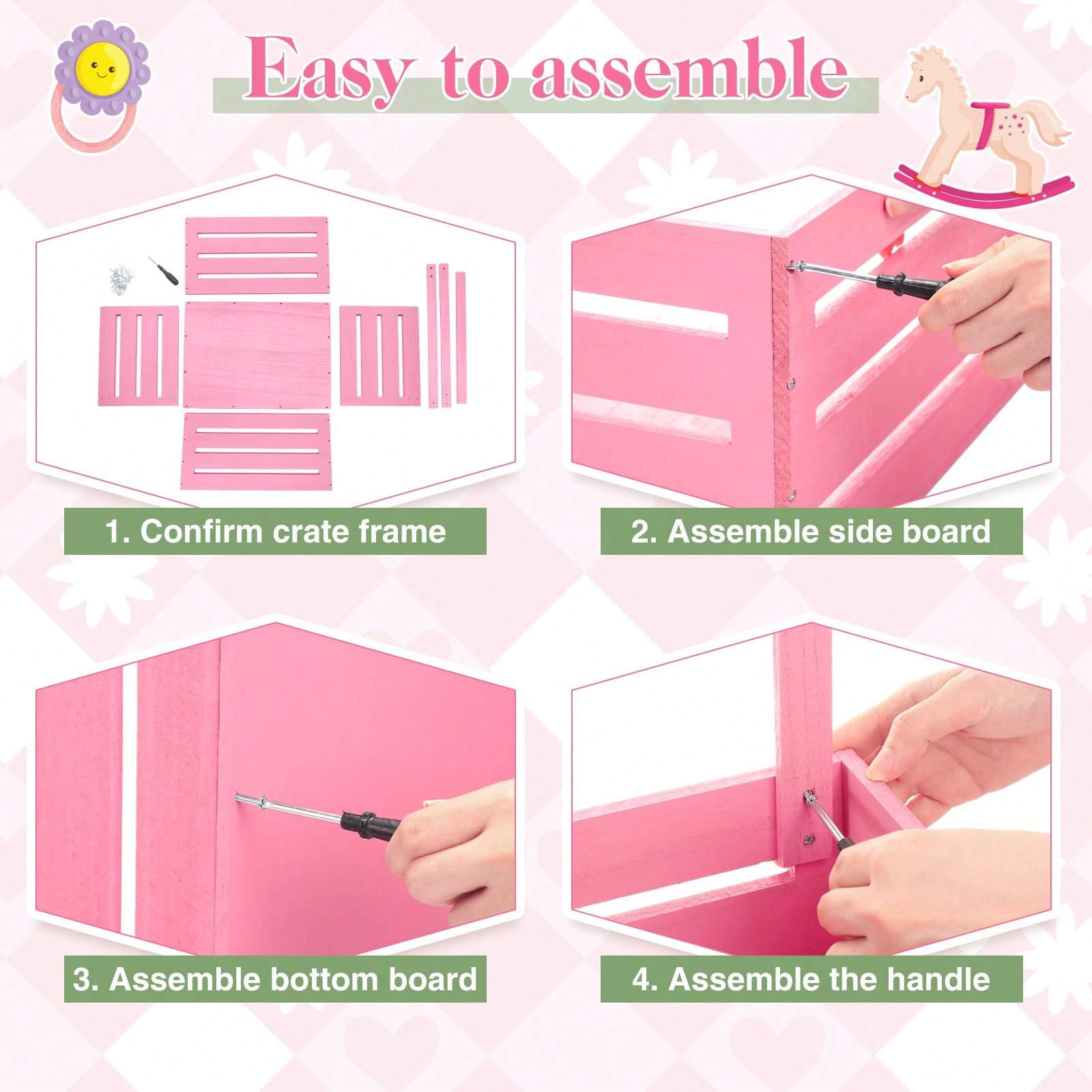 Wooden Baby Shower Crate Close - Baby Nursery Uniform ulasan dan harga