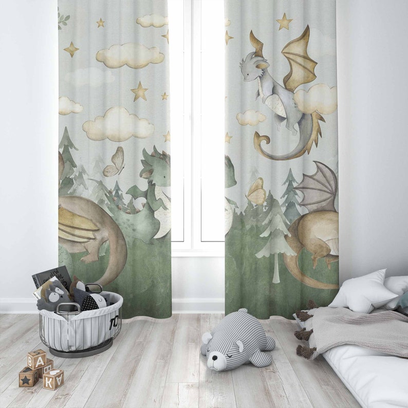Little Dragon Nursery Curtains - Baby Nursery Youtube ulasan dan harga