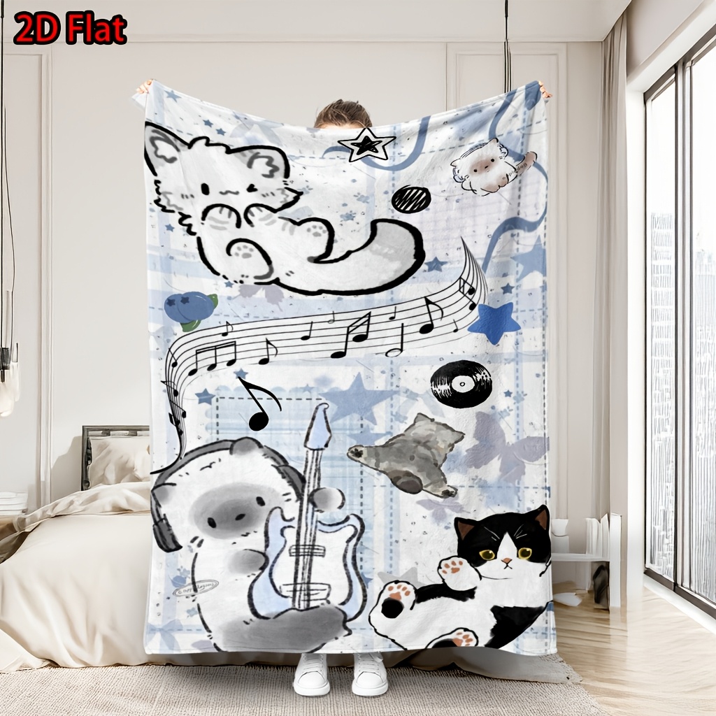 Cute Cartoon Cat Bear Music Th - Baby Nursery Animal Theme ulasan dan harga
