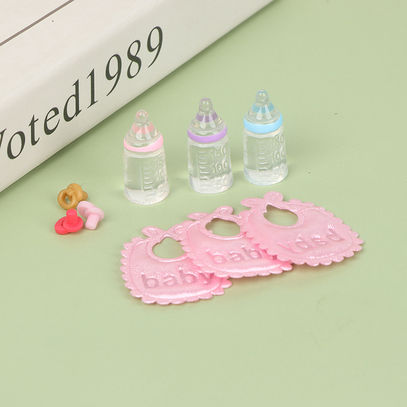 3PCS 1:12 Dolls House Miniatur - Baby Nursery Sets ulasan dan harga