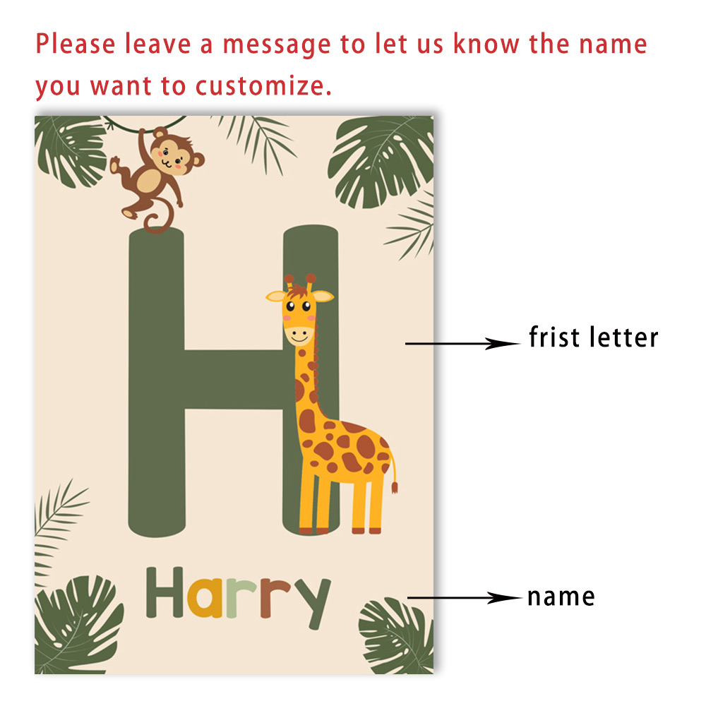 Nordic Jungle Animal Posters C - Baby Nursery Animal Pictures ulasan dan harga