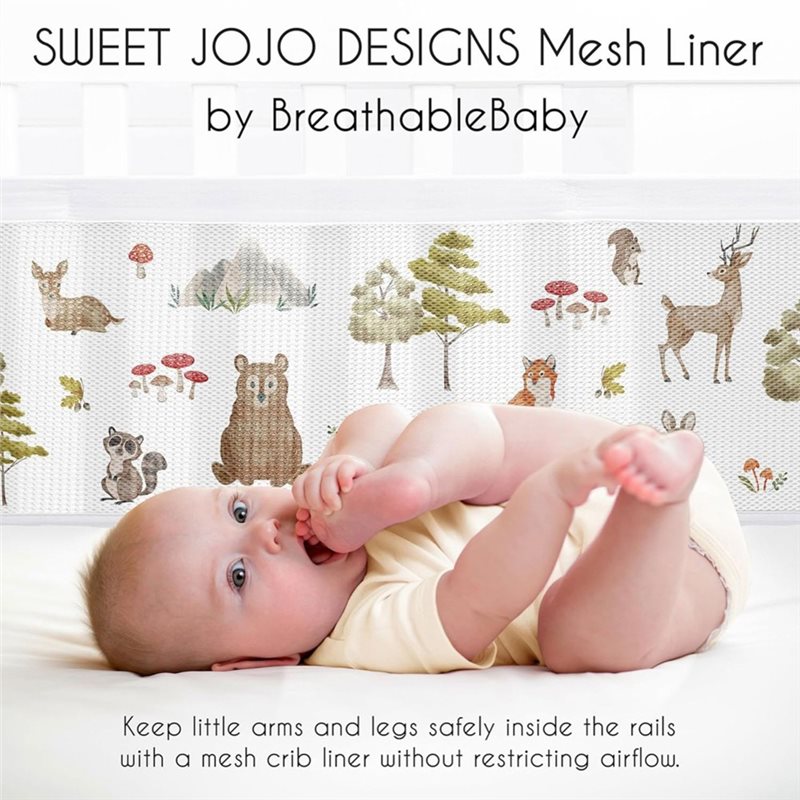 WOWFU-Breathable Mesh Crib Lin - Baby Nursery Sets ulasan dan harga
