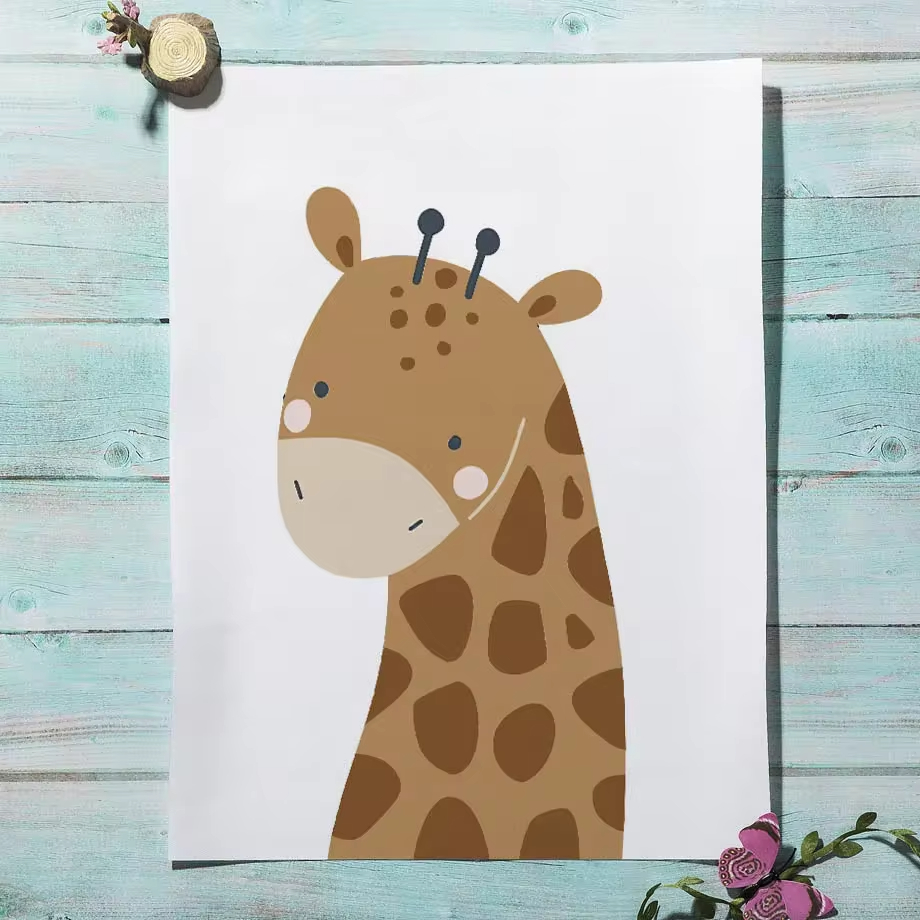 Rainbow Sun Lion Dinosaur Alph - Baby Nursery Animal Pictures ulasan dan harga