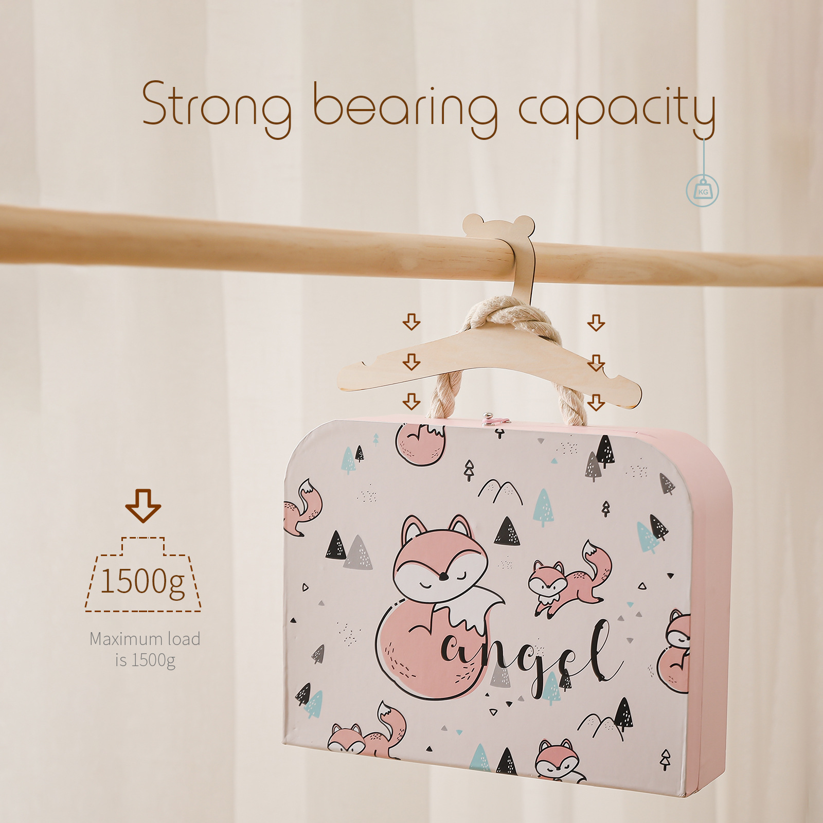 5/10pcs Wooden Baby Hangers Ki - Baby Nursery Uniform ulasan dan harga