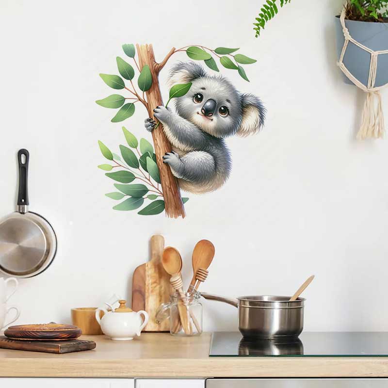 Cute Koala Wall Sticker Baby K - Baby Nursery Mural Wallpaper ulasan dan harga
