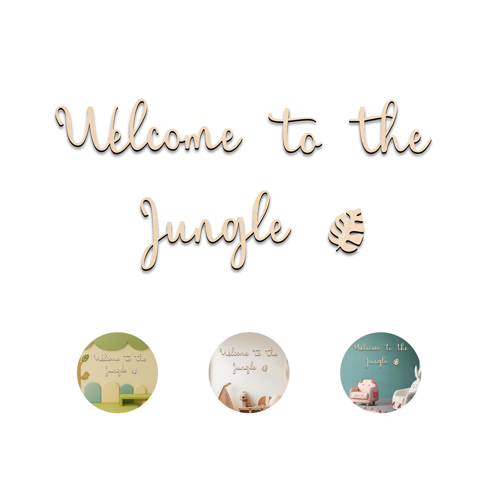 Welcome to the Jungle Wooden S - Baby Nursery Animal Theme ulasan dan harga