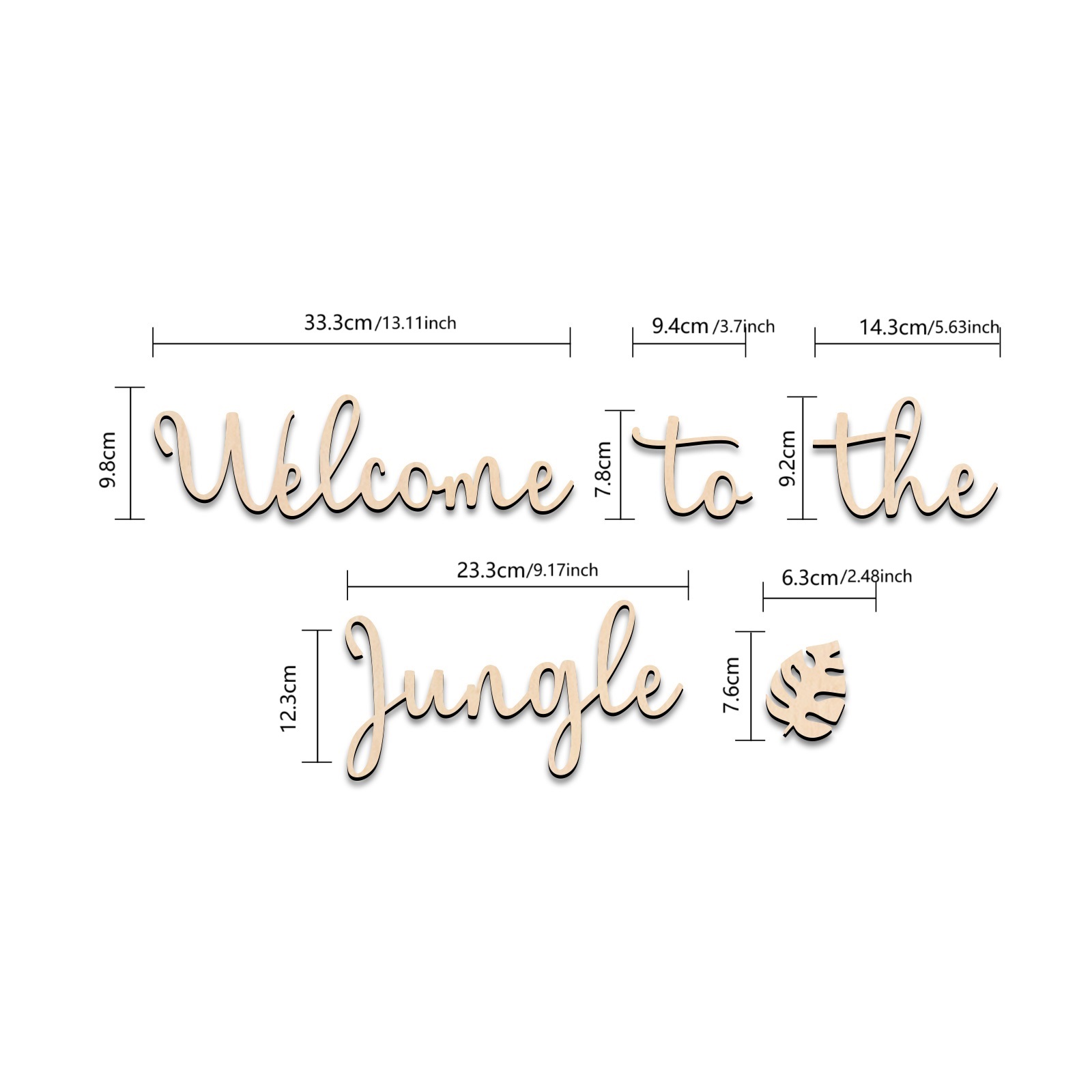 Welcome to the Jungle Wooden S - Baby Nursery Animal Theme ulasan dan harga