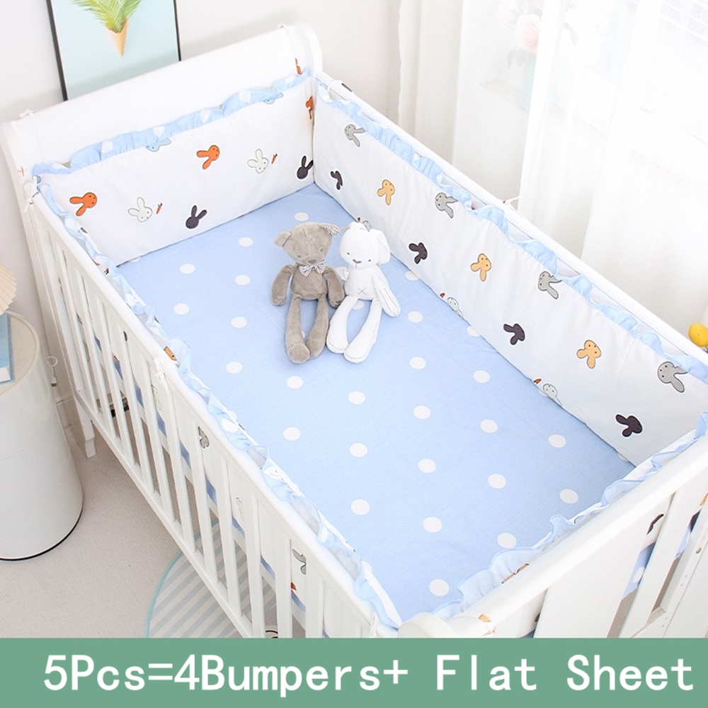 5Pcs Crib Bedding Set Girl Bab - Baby Nursery Sets ulasan dan harga