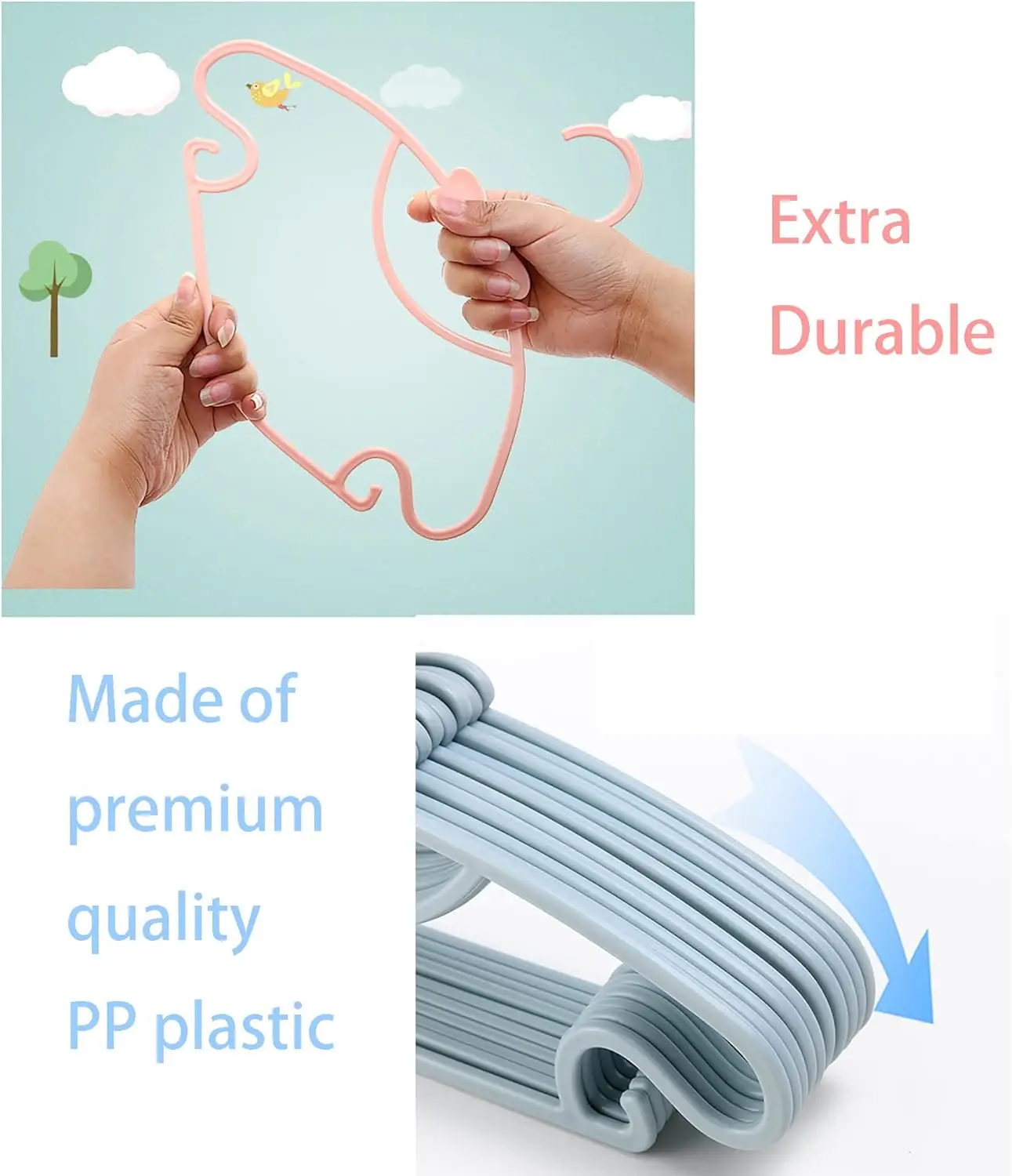 Baby Hangers Plastic Kids Clot - Baby Nursery Uniform ulasan dan harga