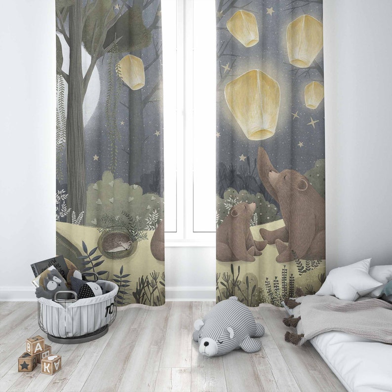 Woodland Nursery Curtains Anim - Baby Nursery Youtube ulasan dan harga
