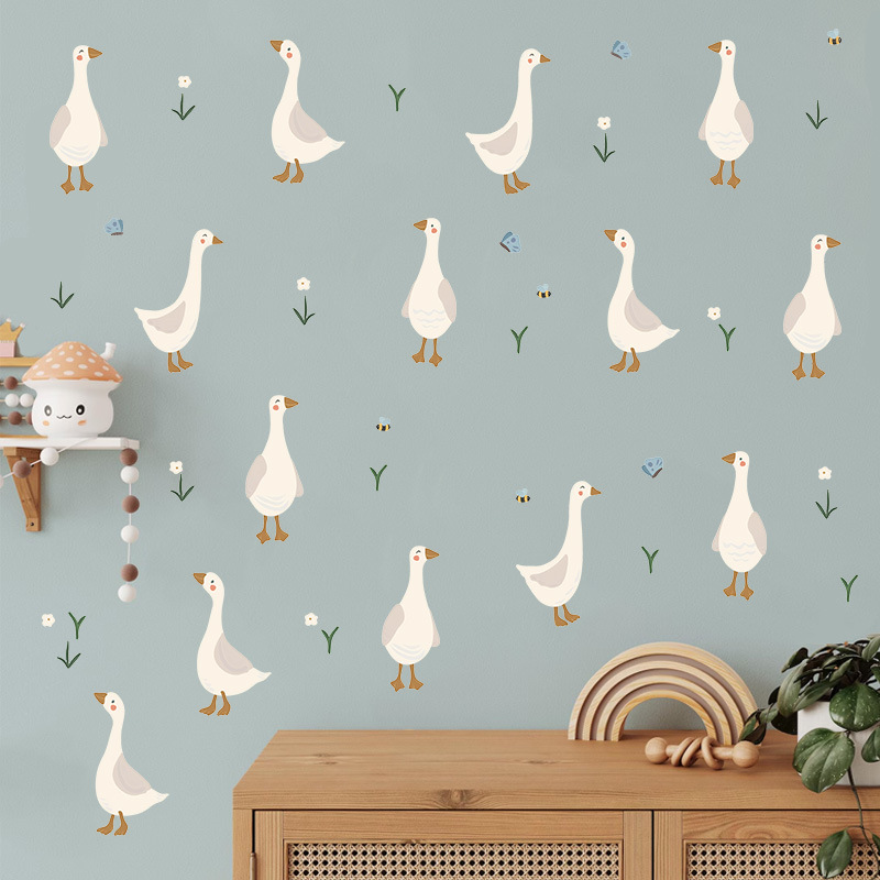 Cute Duckling Wall Sticker Fun - Baby Nursery Mural Wallpaper ulasan dan harga