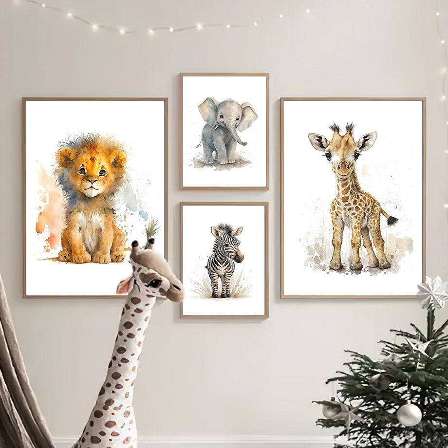 Nursery Animals Lion Giraffe R - Baby Nursery Animal Pictures ulasan dan harga
