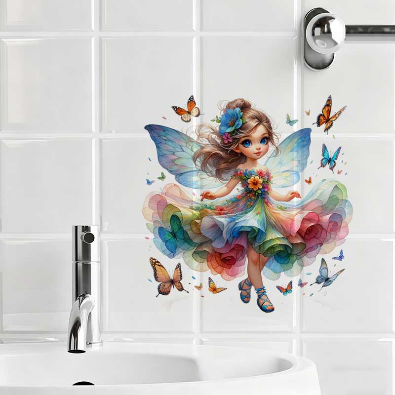 Fairy Wall Sticker Baby Kids R - Baby Nursery Mural Wallpaper ulasan dan harga
