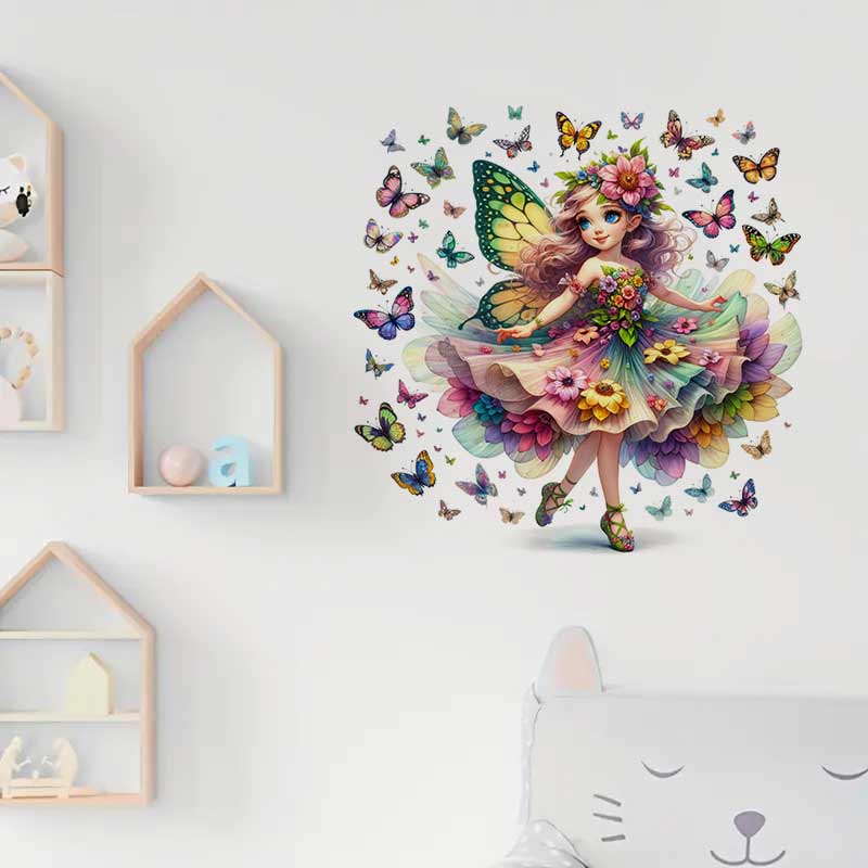 Fairy Wall Sticker Baby Kids R - Baby Nursery Mural Wallpaper ulasan dan harga