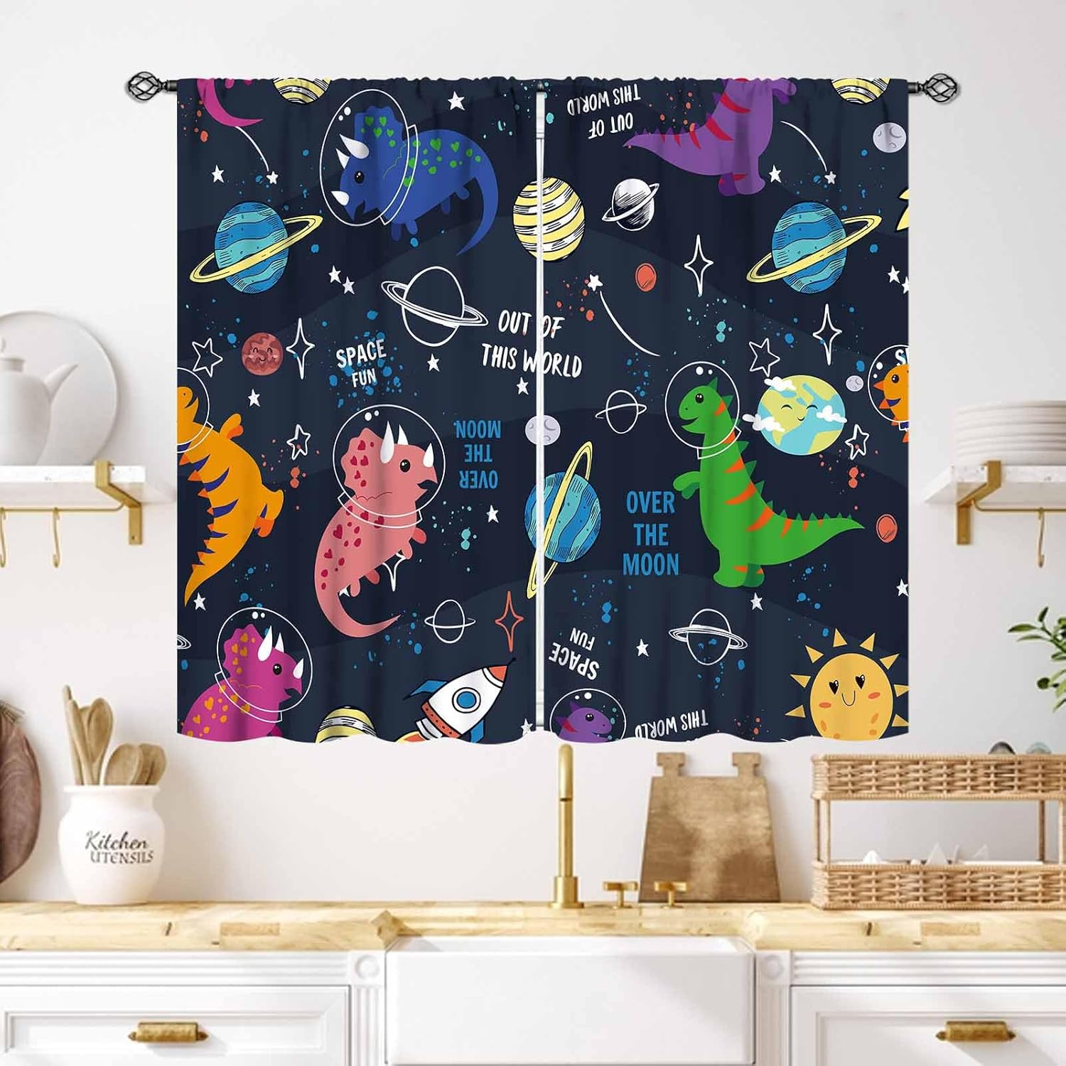 Dinosaur Curtains for Kids Roo - Baby Nursery Animal Theme ulasan dan harga