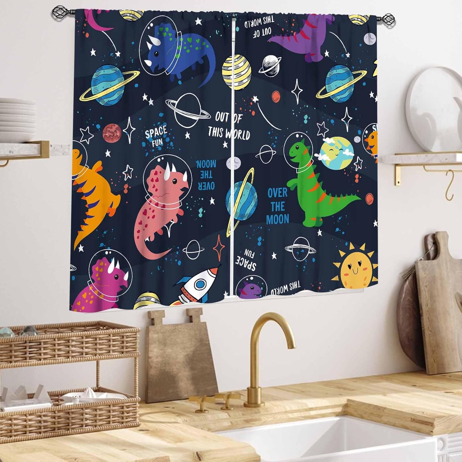 Dinosaur Curtains for Kids Roo - Baby Nursery Animal Theme ulasan dan harga