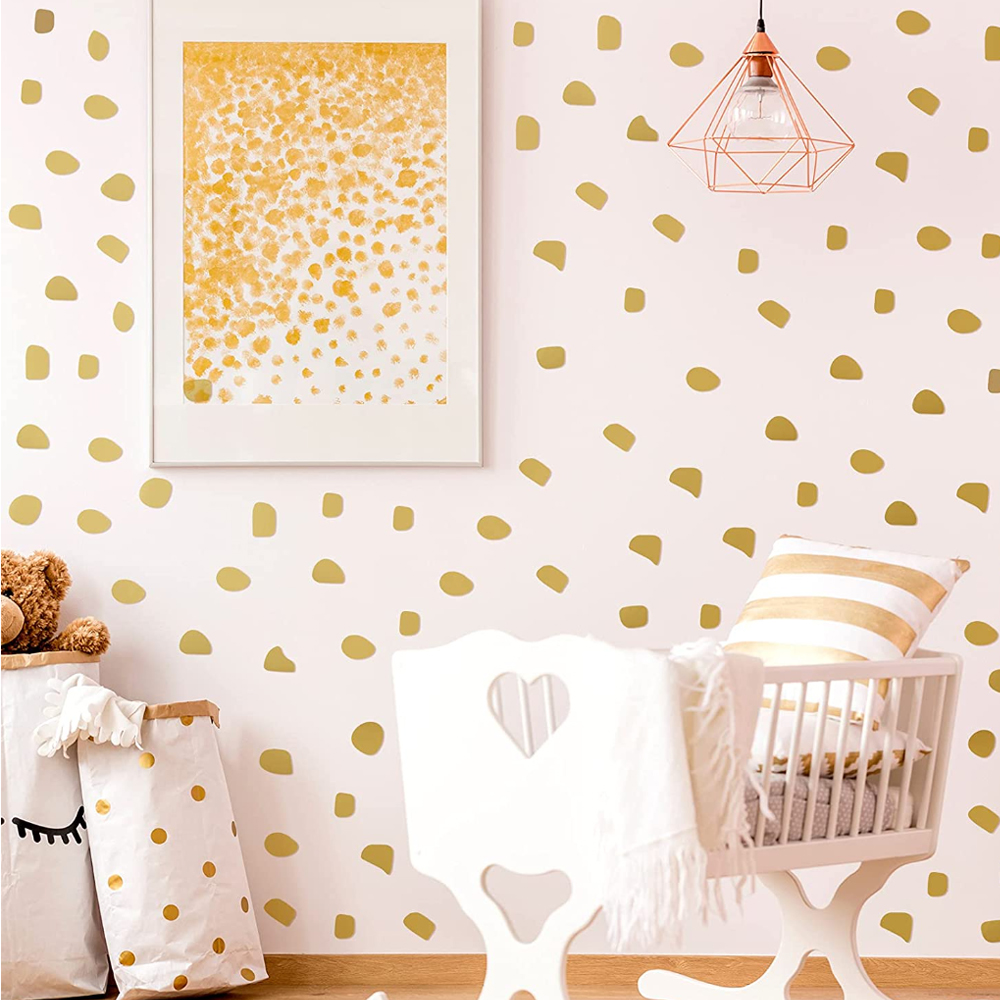 96Pcs/set Cute  Irregular Dots - Baby Nursery Wallpaper Girl ulasan dan harga
