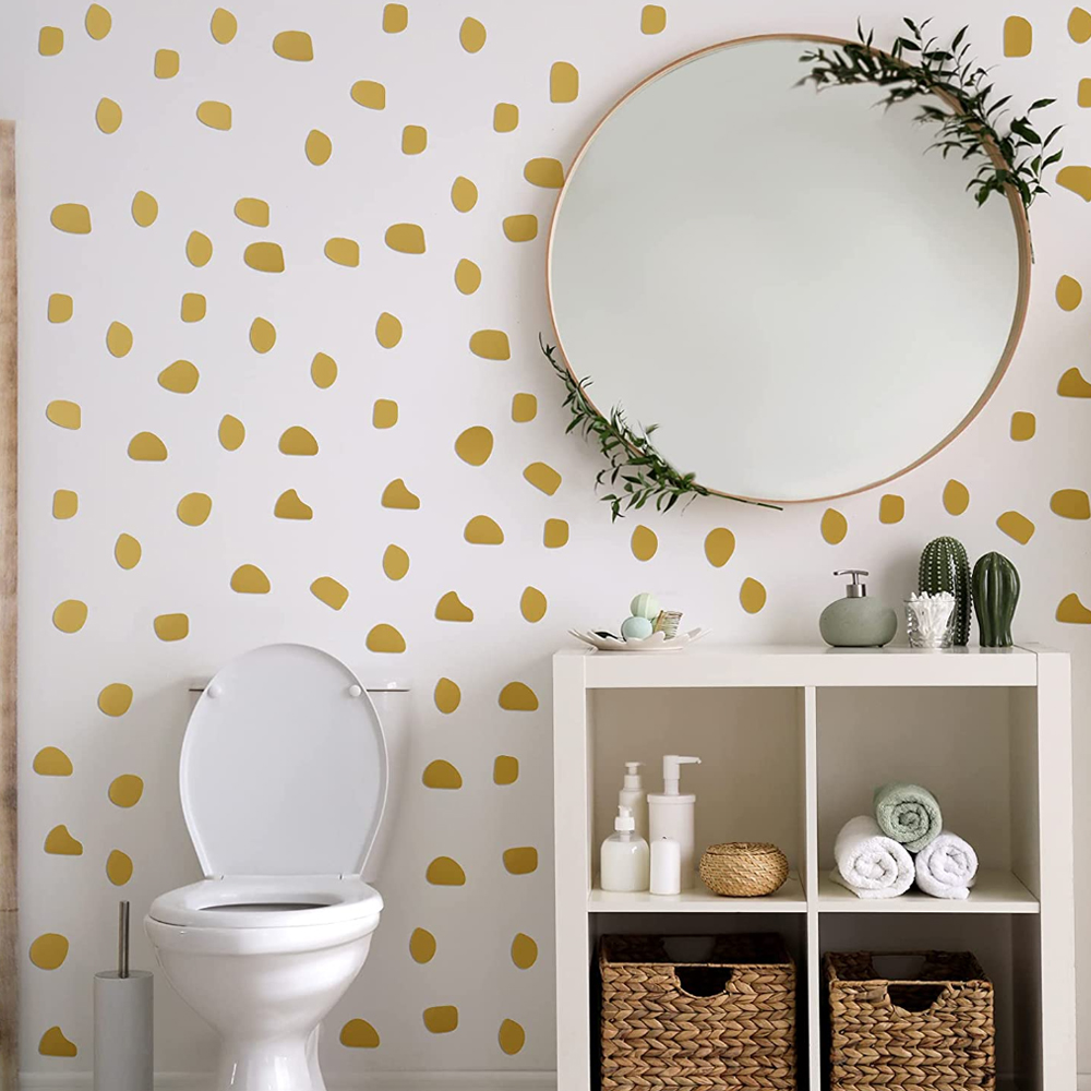 96Pcs/set Cute  Irregular Dots - Baby Nursery Wallpaper Girl ulasan dan harga