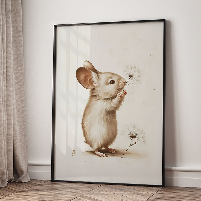 Bear Rabbit Fox Deer Squirrel  - Baby Nursery Animal Pictures ulasan dan harga