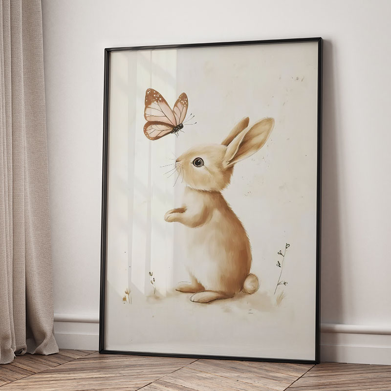 Bear Rabbit Fox Deer Squirrel  - Baby Nursery Animal Pictures ulasan dan harga