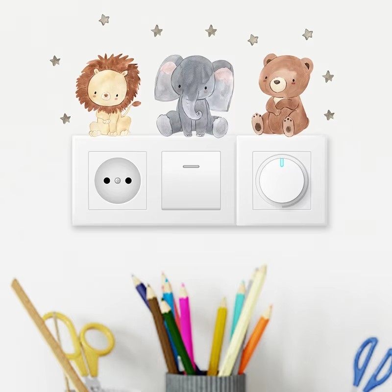 Cute Forest Animals Wall Stick - Baby Nursery Wallpaper Girl ulasan dan harga
